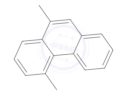 Chemical structure of 4,10-dimethylphenanthrene