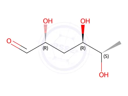 Chemical structure of 3,6-Dideoxy-L-arabino-hexose