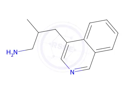 Chemical structure of 3-(Isoquinolin-4-yl)-2-methylpropan-1-amine