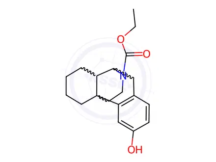 Chemical structure of N-Desmethyl N-Ethoxycarbonyl Dextrorphan