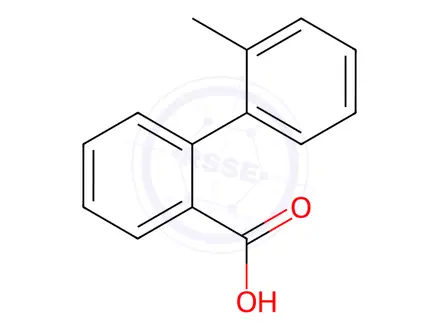 Chemical structure of 2'-Methylbiphenyl-2-carboxylic Acid