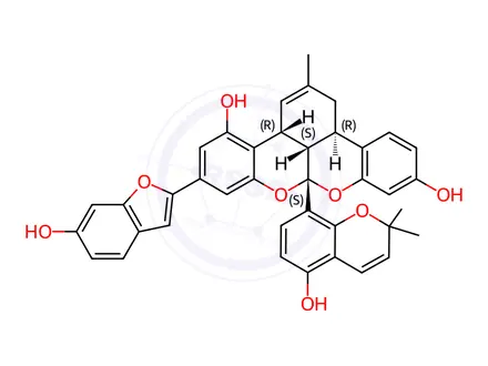 Chemical structure of Mulberrofuran K