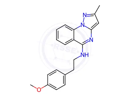 Chemical structure of n-[2-(4-methoxyphenyl)ethyl]-2-methylpyrazolo[1,5-a]quinazolin-5-amine