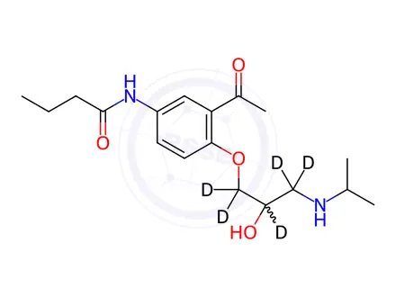 Chemical structure of Acebutolol-[D6]
