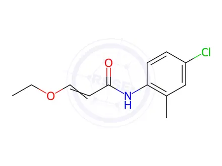 Chemical structure of 2-Propenamide, N-(4-chloro-2-methylphenyl)-3-ethoxy