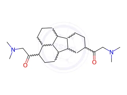 Chemical structure of 1,1'-fluoranthene-3,9-diylbis[2-(dimethylamino)ethan-1-one] dihydrochloride