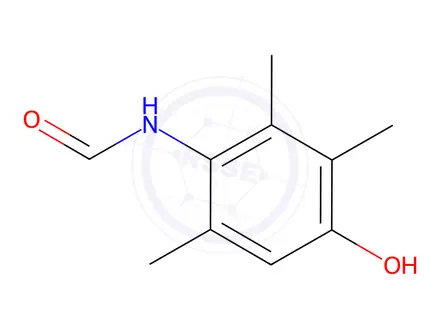 Chemical structure of N-(4-hydroxy-2,3,6-trimethylphenyl)-formamide