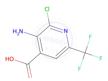 Chemical structure of 3-Amino-2-chloro-6-trifluoromethyl-isonicotinic acid