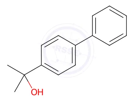 Chemical structure of 2-(4-BIPHENYLYL)-2-PROPANOL