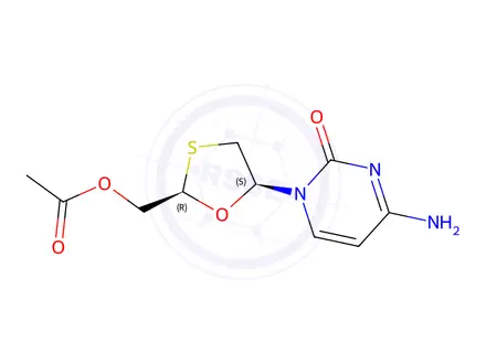 Chemical structure of 5'-O-Acetyllamivudine