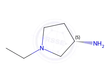 Chemical structure of (3S)-1-Ethylpyrrolidin-3-amine
