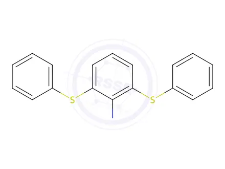 Chemical structure of 2-Nitro-1,3-bis(phenylthio)benzene