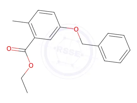 Chemical structure of 5-Benzyloxy-2-methylbenzoic acid ethyl ester