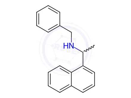 Chemical structure of N-benzyl-1-(naphthalen-1-yl)ethan-1-amine