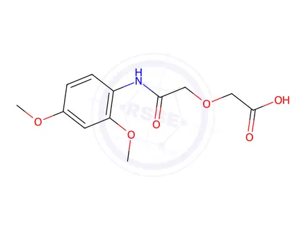 Chemical structure of 2-(2-((2,4-Dimethoxyphenyl)amino)-2-oxoethoxy)acetic acid