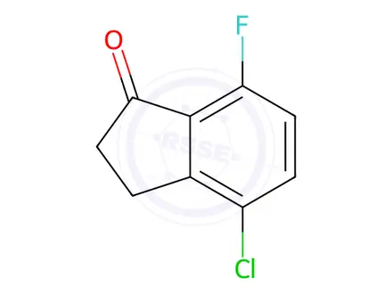 Chemical structure of 4-Chloro-7-fluoro-indan-1-one