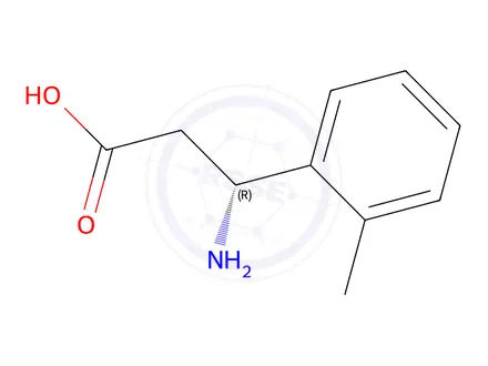 Chemical structure of (R)-3-Amino-3-(2-methylphenyl)propionic acid