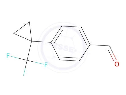 Chemical structure of 4-(1-(TRIFLUOROMETHYL)CYCLOPROPYL)BENZALDEHYDE