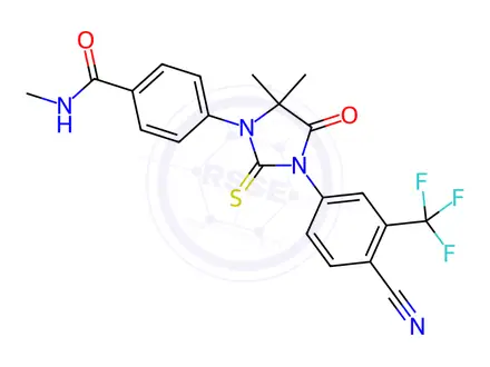 Chemical structure of Enzalutamide Impurity I