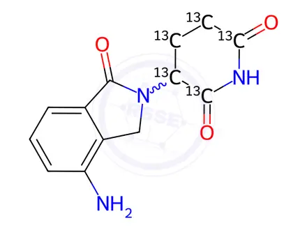 Chemical structure of Lenalidomide 13C5