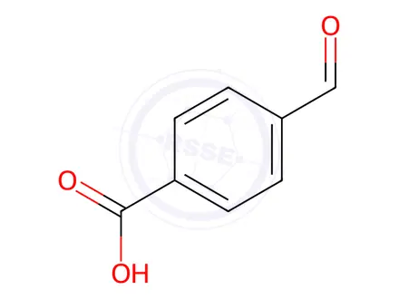 Chemical structure of 4-Formylbenzoic acid