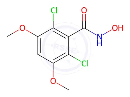 Chemical structure of 2,6-Dichloro-N-hydroxy-3,5-dimethoxybenzamide