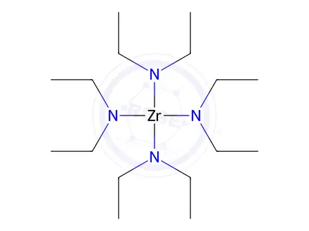Chemical structure of Tetrakis(diethylamino)zirconium