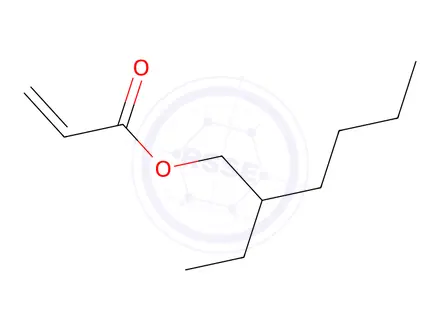 Chemical structure of 2-Propenoic acid, 2-ethylhexyl ester, homopolymer