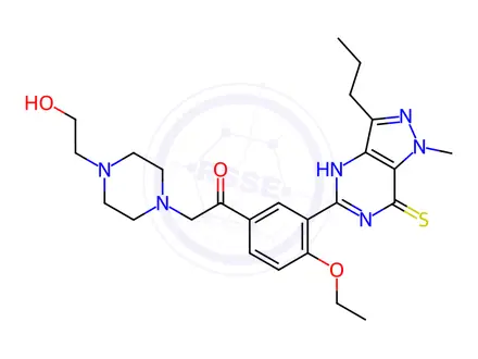 Chemical structure of Hydroxythioacetildenafil