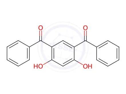 Chemical structure of 4,6-Dibenzoylresorcinol