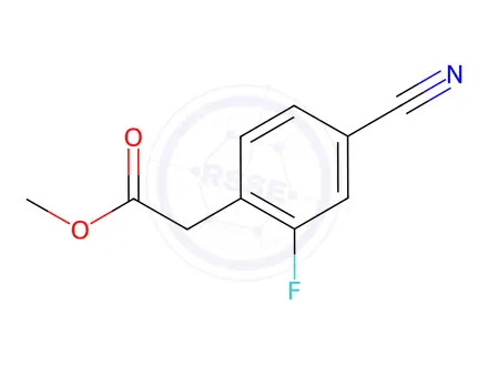 Chemical structure of Methyl 4-cyano-2-fluorobenzeneacetate