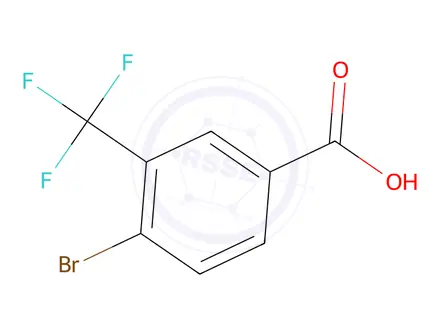 Chemical structure of 4-Bromo-3-(trifluoromethyl)benzoic acid