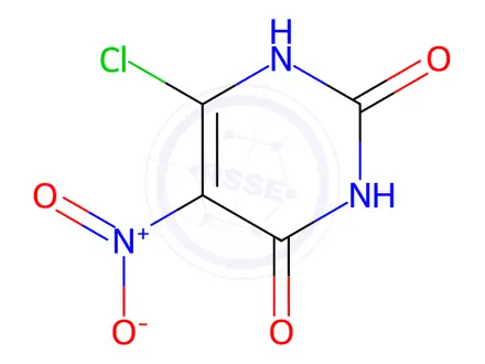 Chemical structure of 6-Chloro-5-nitropyrimidine-2,4(1H,3H)-dione