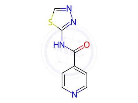Chemical structure of N-(1,3,4-Thiadiazol-2-yl)isonicotinamide