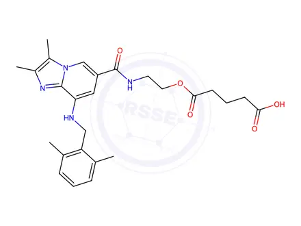 Chemical structure of Linaprazan Glurate