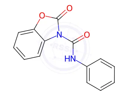 Chemical structure of 2-Oxo-N-phenylbenzo[d]oxazole-3(2H)-carboxamide