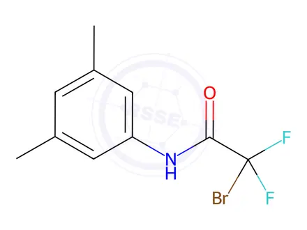 Chemical structure of Acetamide, 2-bromo-N-(3,5-dimethylphenyl)-2,2-difluoro-