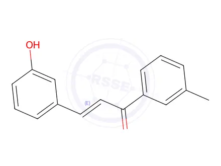 Chemical structure of 3'-methyl-3-hydroxychalcone