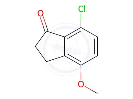 Chemical structure of 7-Chloro-4-methoxy-indan-1-one