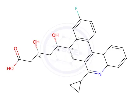 Chemical structure of Pitavastatin Impurity 124