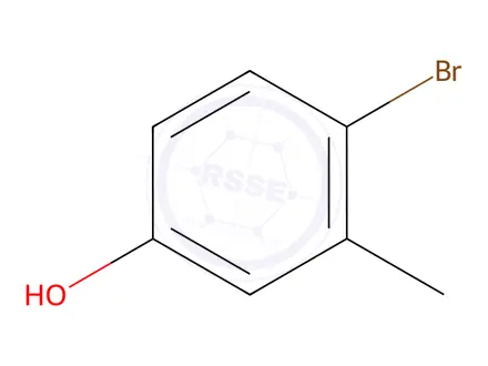 Chemical structure of 4-Bromo-3-methylphenol