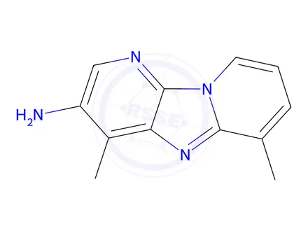 Chemical structure of 4,6-Dimethylimidazo[1,2-a:5,4-b']dipyridin-3-amine