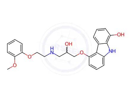 Chemical structure of 8-Hydroxy Carvedilol