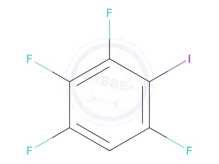 Chemical structure of 1,2,3,5-Tetrafluoro-4-iodobenzene