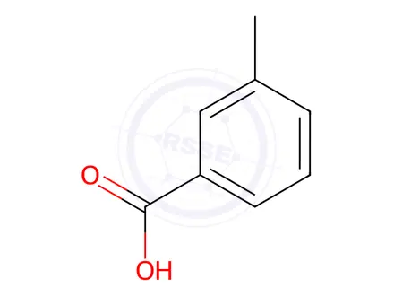 Chemical structure of 3-Methylbenzoic acid