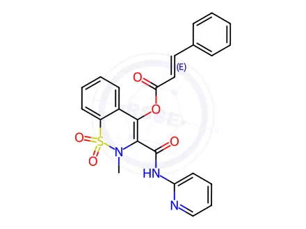 Chemical structure of Piroxicam Cinnamate