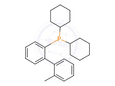 Chemical structure of 2-(Dicyclohexylphosphino)-2'-methylbiphenyl