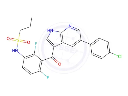 Chemical structure of Vemurafenib