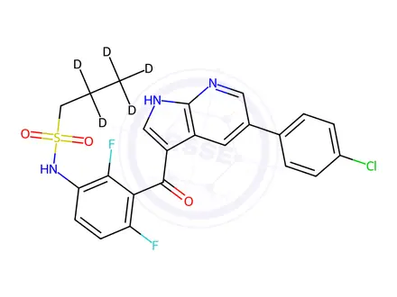 Chemical structure of Vemurafenib-d5