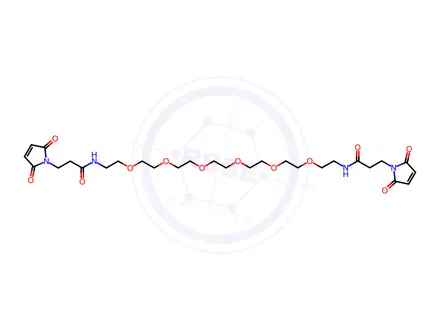 Chemical structure of Bis-Mal-PEG6